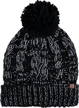 Sarlini | Knitted Dames Wintermuts Zwart Kabel | Joy