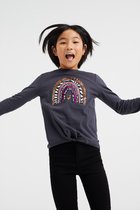 WE Fashion Meisjes T-shirt met pailletten applicatie