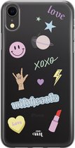 xoxo Wildhearts case voor iPhone XR - Wildhearts Icons - xoxo Wildhearts Transparant Case