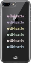 xoxo Wildhearts case voor iPhone 7/8 Plus - Wildhearts Colors - xoxo Wildhearts Transparant Case