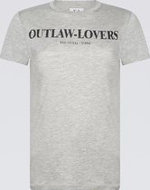 zoe karssen - dames -  outlaw tee-ht -  lt grijze htr - xs