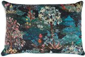 Pip Studio quilted sierkussen Garden dark blue 45×70 -