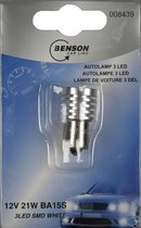 Benson Autolamp LED 12 Volt 21 Watt - 3 LED Smd White BA15S