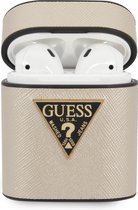 Guess Airpods - Airpods Case 2 - Beige - Rond - Saffiano