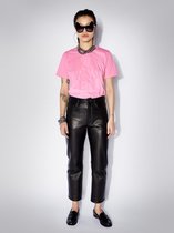 zoe karssen - dames -  holly zk logo regular fit t-shirt -  kauwgom - s