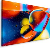 Schilderij - Kleurrijke Druppels, Multikleur, Premium Print