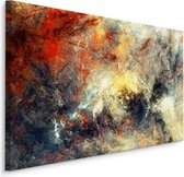 Schilderij - Donkere Abstractie, 5 maten, Premium Print