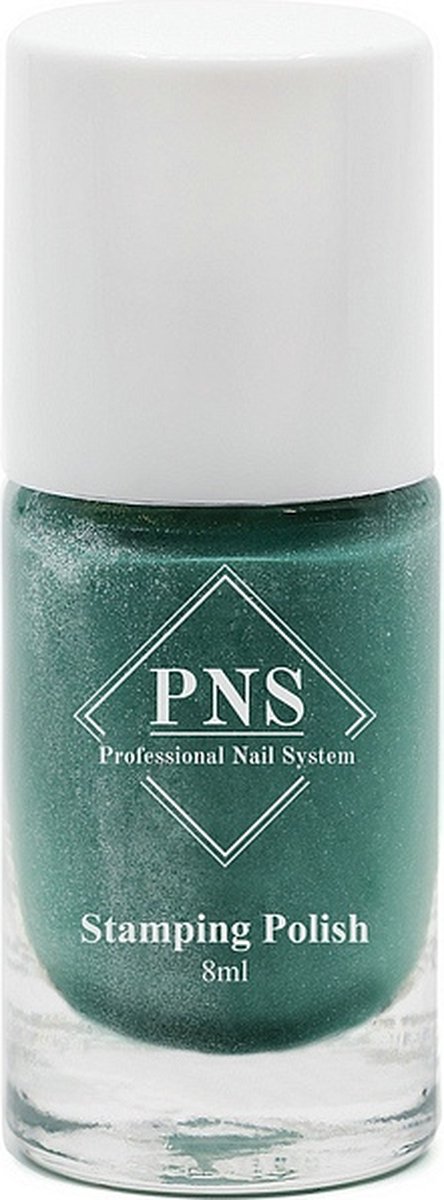 Goedkoopste PNS Stamping Polish No.10 Groen Glitter