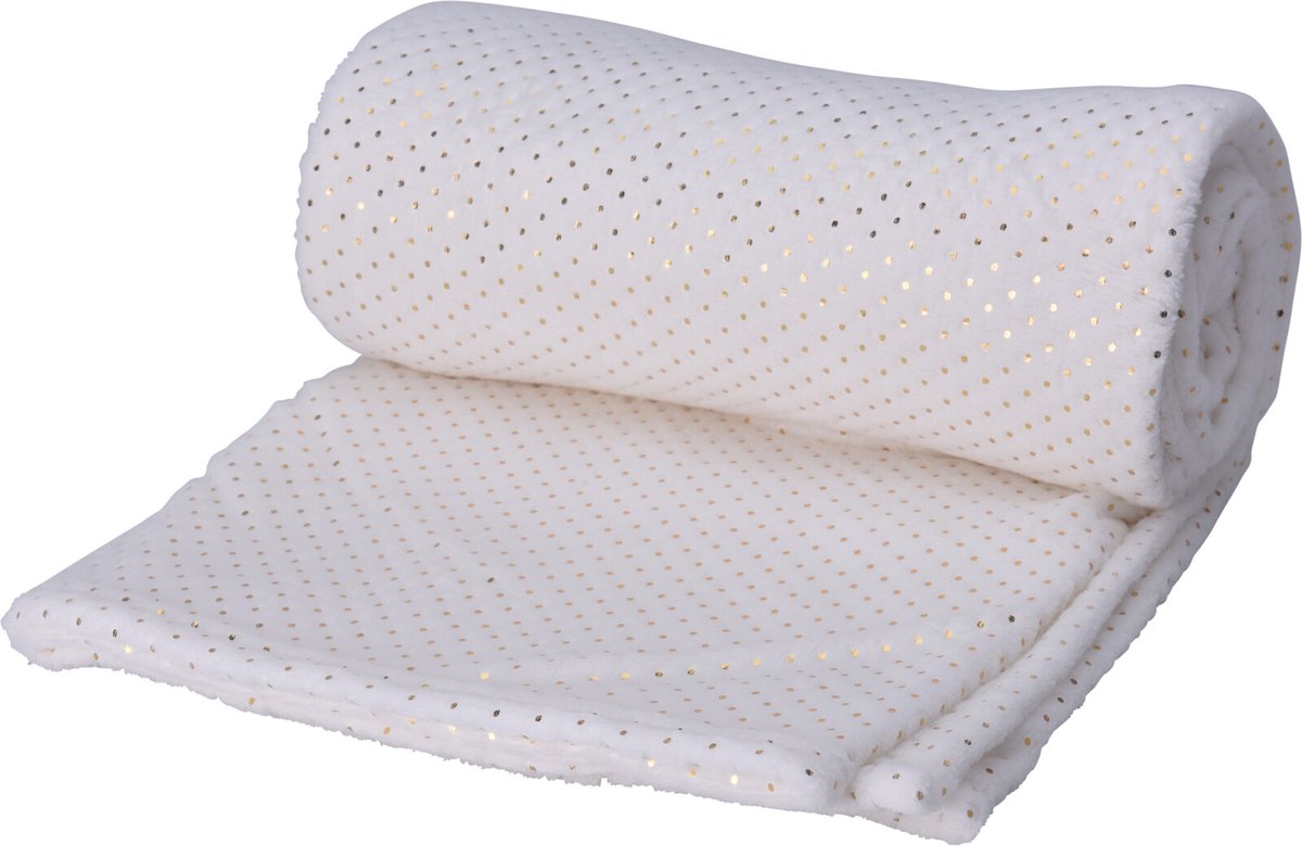 Deken fleece 150x125 cm grijs