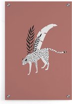 Walljar - Tropical Jaguar - Muurdecoratie - Plexiglas schilderij
