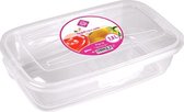 Hega Lunchbox Paris 2,8 Liter 30 X 18 X 8 Cm Transparant