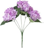 Gerimport Kunstbloemen Hortensia 46 Cm Paars/groen