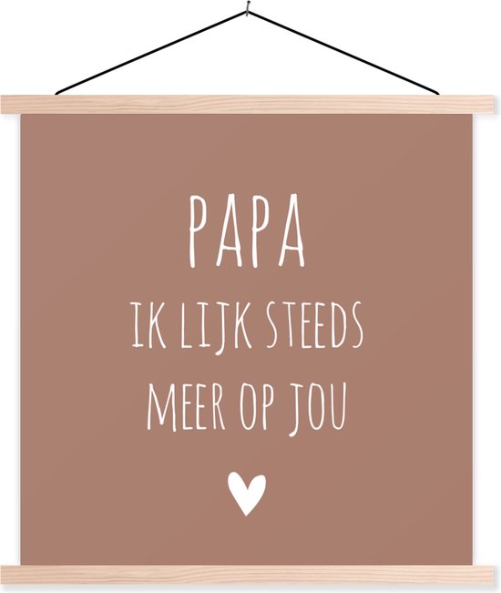 Posterhanger incl. Poster Schoolplaat Spreuken Papa