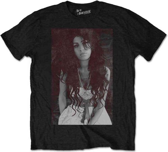 Amy Winehouse - Back To Black Chalk Board Heren T-shirt - 2XL - Zwart