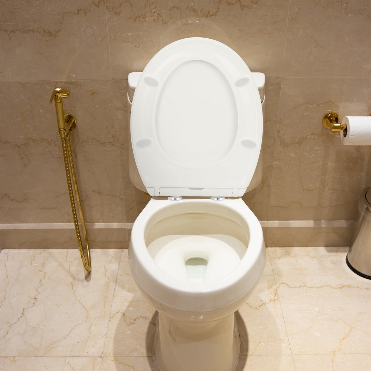 Toiletbril Wit Soft Close Heavy Duty WC-bril voor standaard Toiletbril Wit Soft Close Heavy Duty WC-bril voor standaard