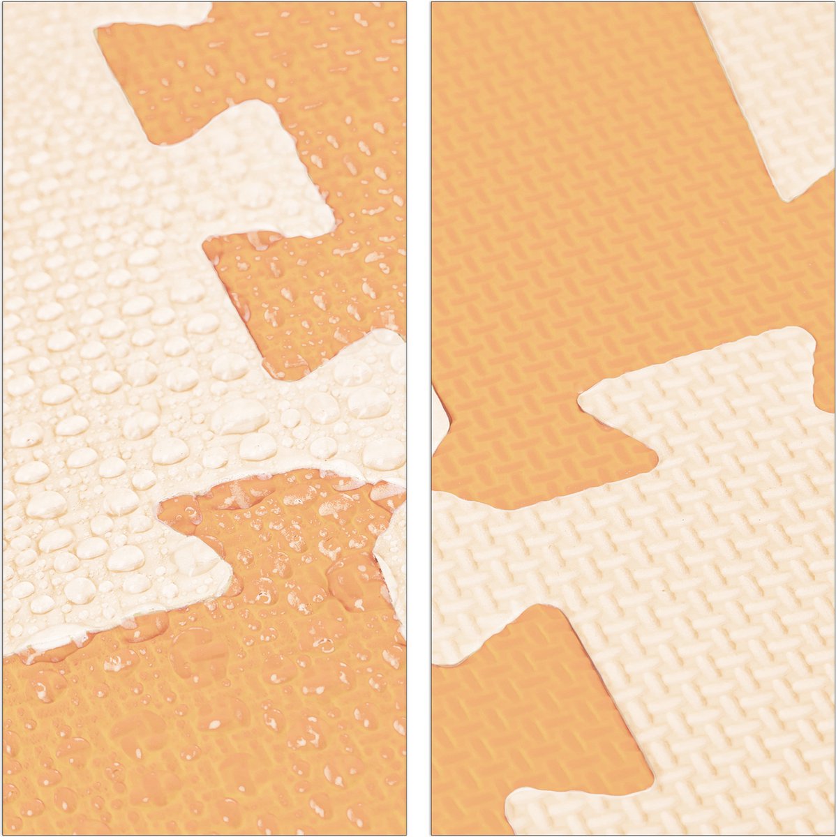 Relaxdays mousse étoiles - tapis puzzle - enfants - tapis de jeu