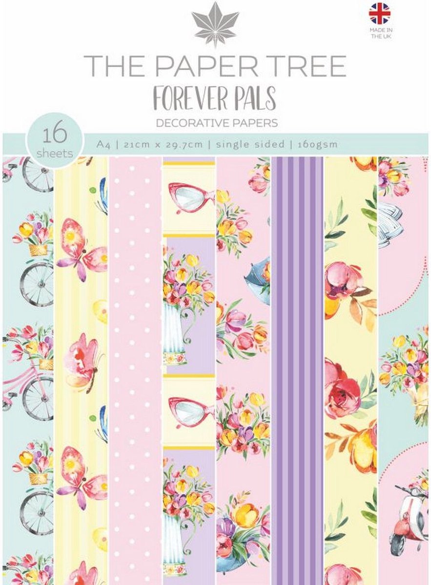 Forever pals Decorative Papers - A4 - 160 gsm - 16 vellen