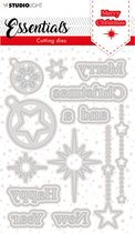 Essentials Snijmal - nr.119 Merry christmas - A6