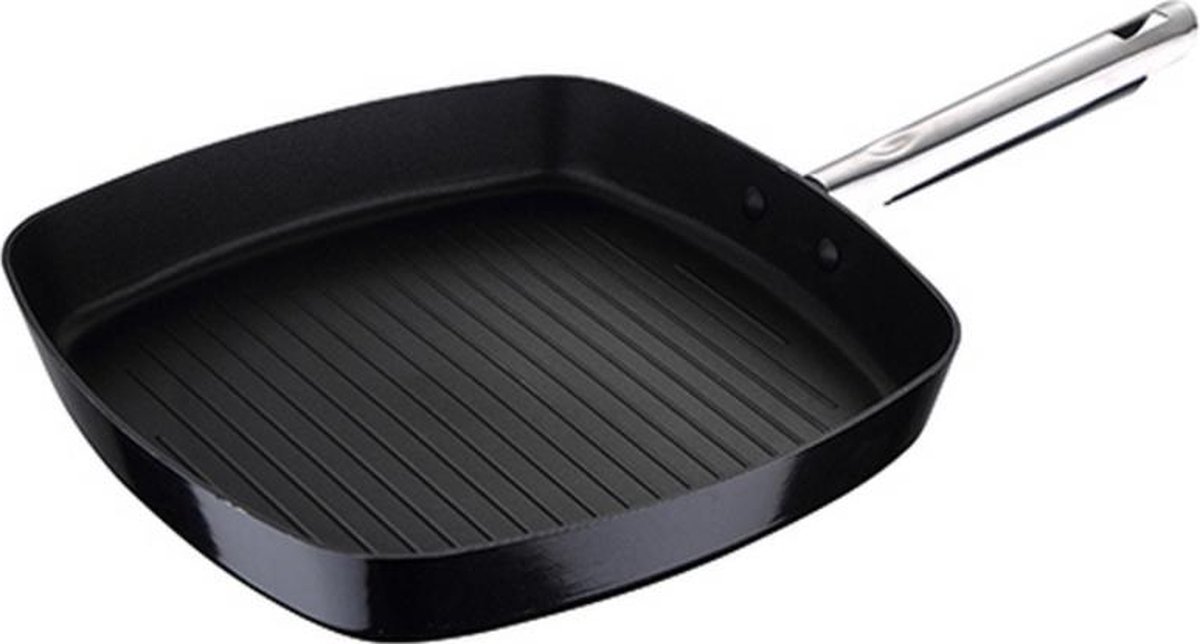 Barbecue Pixel Zwart Roestvrij staal Gehard aluminium (28 x 28 x 4,5 cm)
