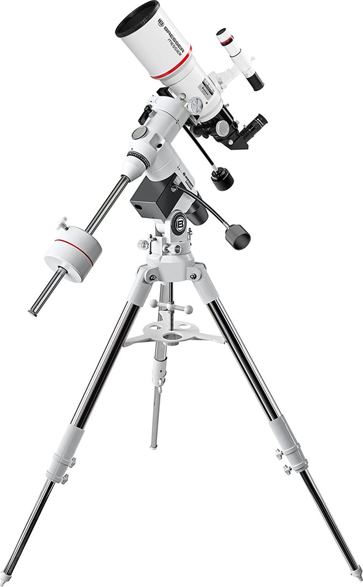 Bol.com Bresser Telescoop Ar-102xs/460 Exos-2/eq5 Aluminium/rvs Wit aanbieding