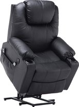 Monkey's Elektrische Massagestoel - Massagestoel - Kunstleer - Relax stoel - Chill stoel - Zwart - Tv stoel - Sta Op Functie - Warmtefunctie - Lig en trilfunctie - 85 x 94 x 100 cm