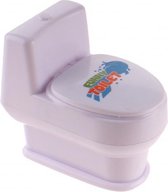 spuitend toilet wit 10 cm