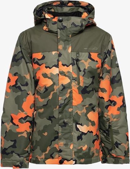 Mountain Peak kinder ski-jas met camouflage print - Oranje - Maat 110 |  bol.com