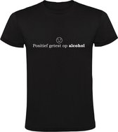 Positief getest op alcohol | Heren T-shirt | Zwart | Drank | Bier | Wijn | Feest | Festival | Kroeg