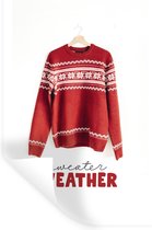 Stickers muraux - Hiver - Pull - Noël - 80x120 cm - Film adhésif