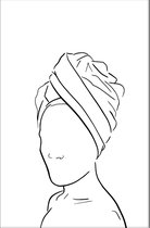 Walljar - Turban - Muurdecoratie - Poster met lijst