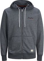 JACK & JONES marineblauw fleecejack voor heren