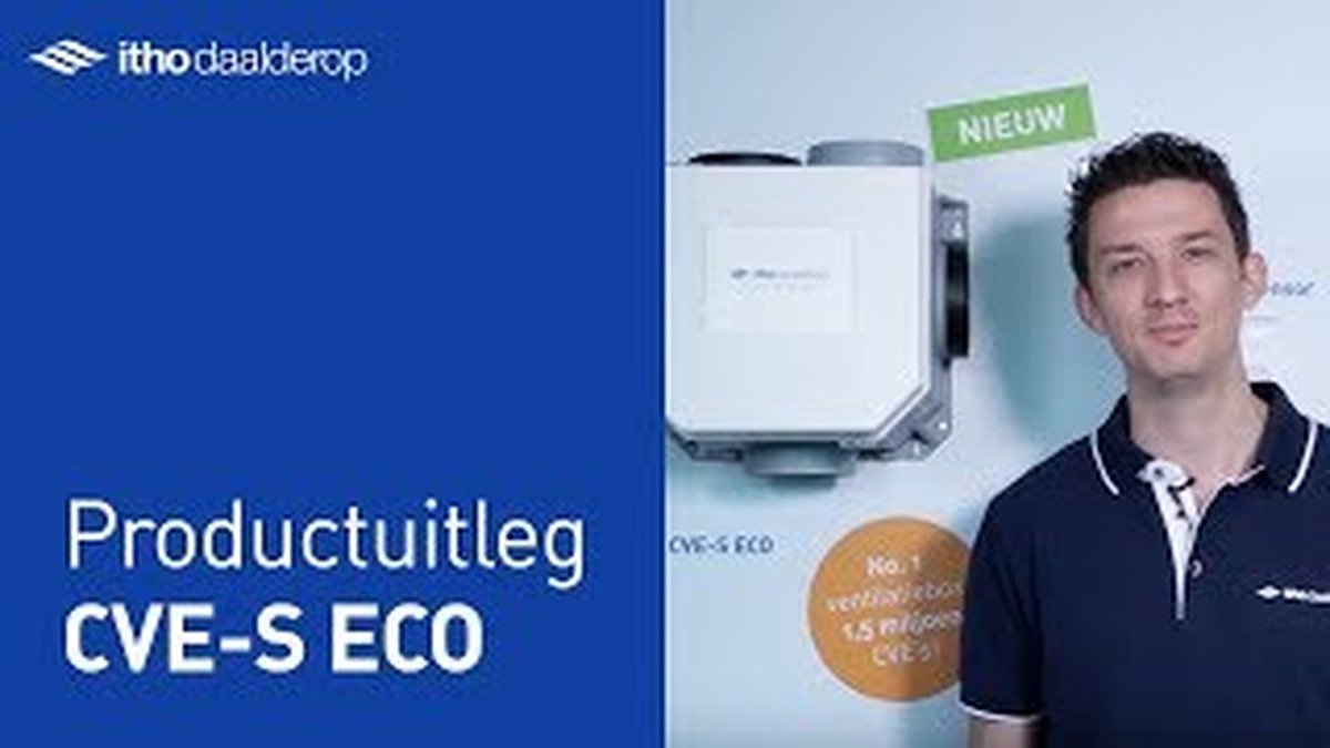 Itho Daalderop CVE-S eco fan ventilator box RFT SE 325m3/h + vochtsensor - euro stekker 03-00398 — afbeelding 9