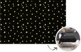 Tafelkleed - Tafellaken - 200x130 cm - Sneeuw - Winter - Zwart - Binnen en Buiten
