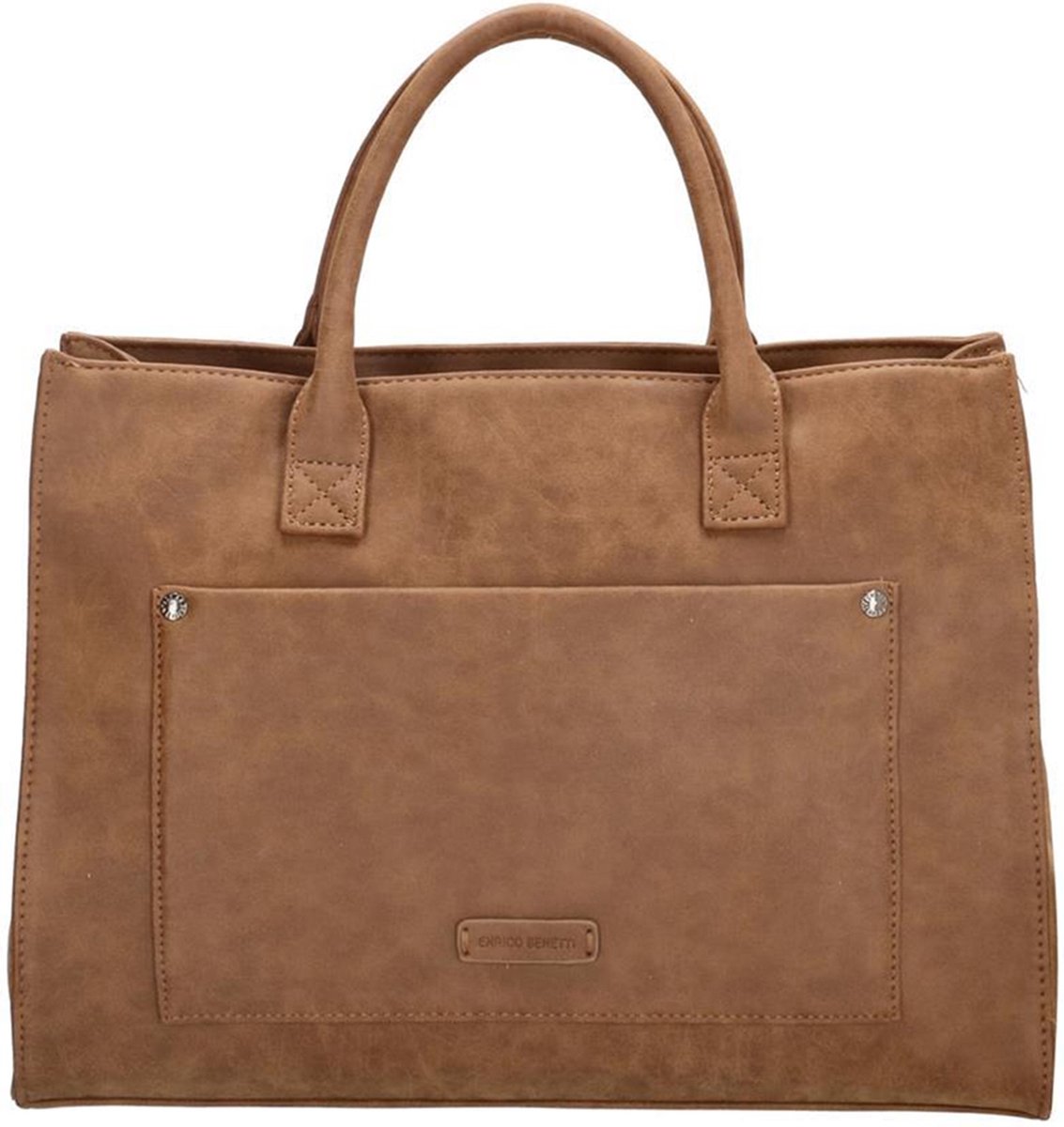 Enrico Benetti Laptoptas / Werktas / Aktetas Dames - 15 inch - Bobbi - Licht Bruin