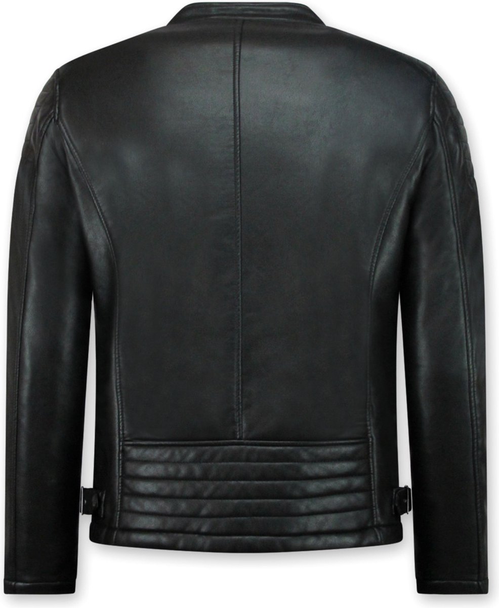 biker jacket men black TR50 , biker jacket men