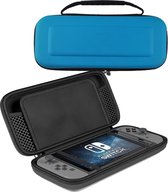 Hoes Geschikt voor Nintendo Switch OLED Case Hard Cover Bescherm Hoesje - Case Geschikt voor Nintendo Switch OLED Hoes - Blauw