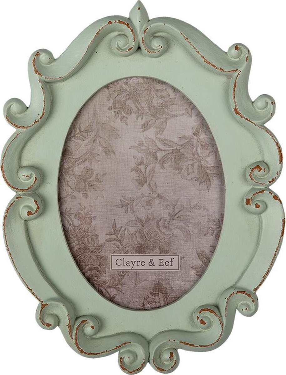 Fotolijst 12x16 cm Groen Polyresin