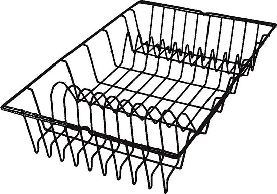Metaltex - Égouttoir Germatex - 48 x 30 cm - Noir - Garantie 3 ans