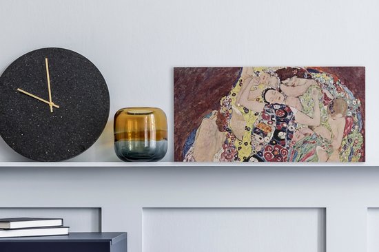 Toile Peinture La Vierge - Gustav Klimt - 40x20 cm - Décoration murale
