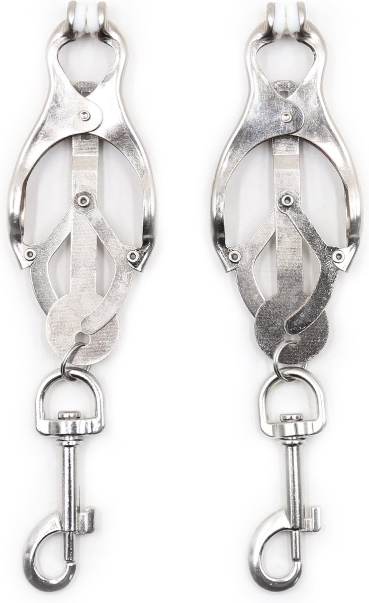 Goedkoopste Clover Nipple Clamps with Snap Hook | Kiotos Steel