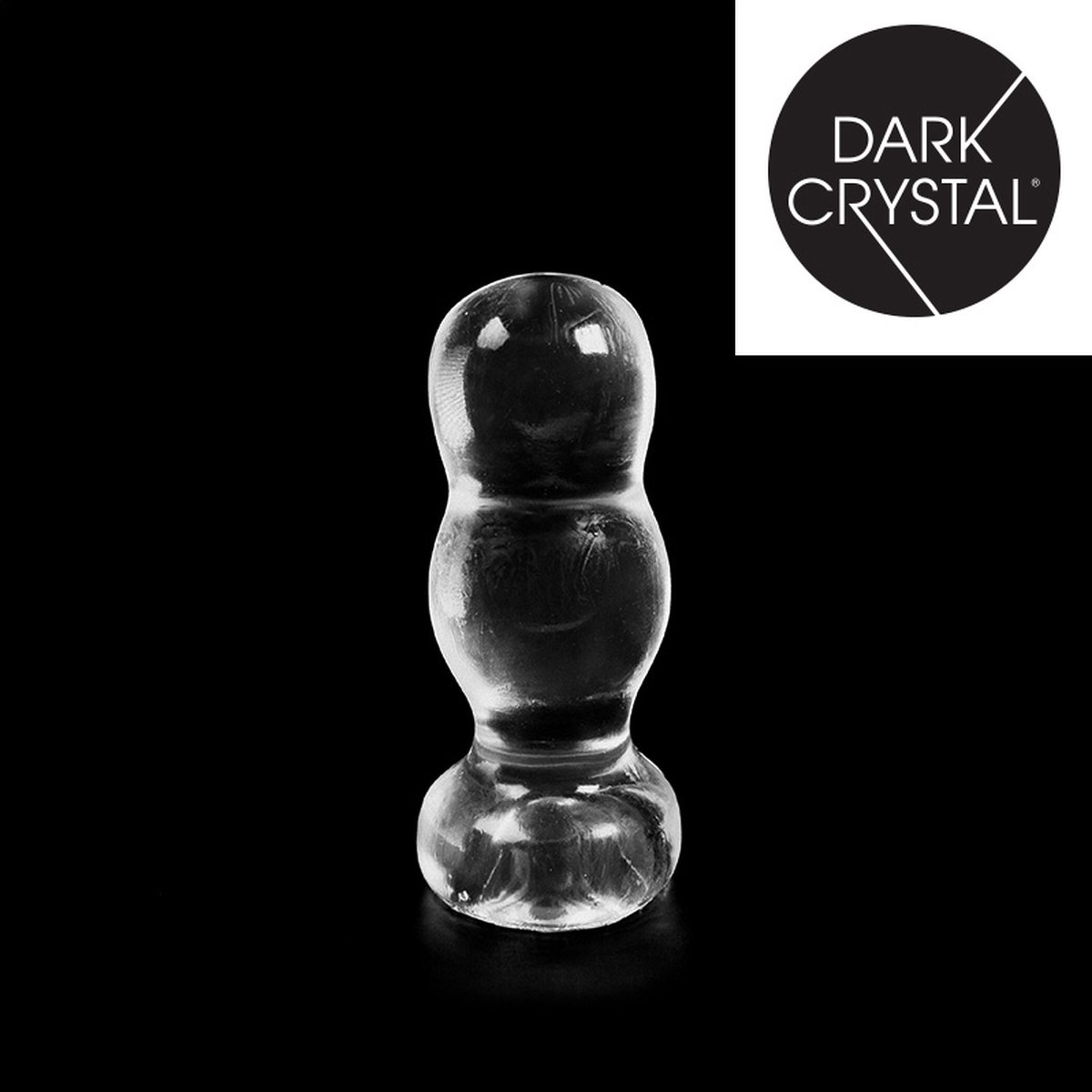 Goedkoopste Dark Crystal Bollen Buttplug 14,5 x 6 cm - transparant