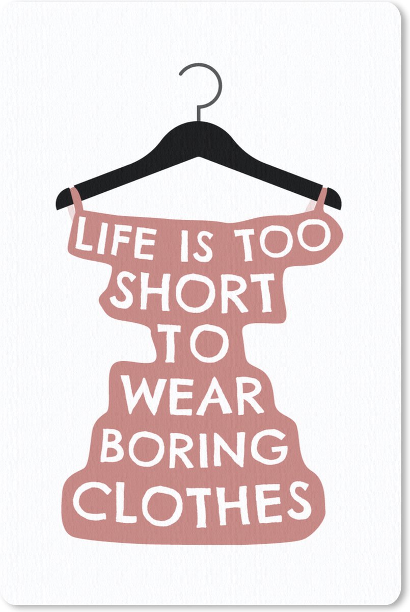 Muismat 18x27 cm - Mousepad Kleding - Jurk - Quotes - Muismatten