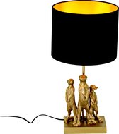 Tafellamp Stokstaartjes Goud/Zwart