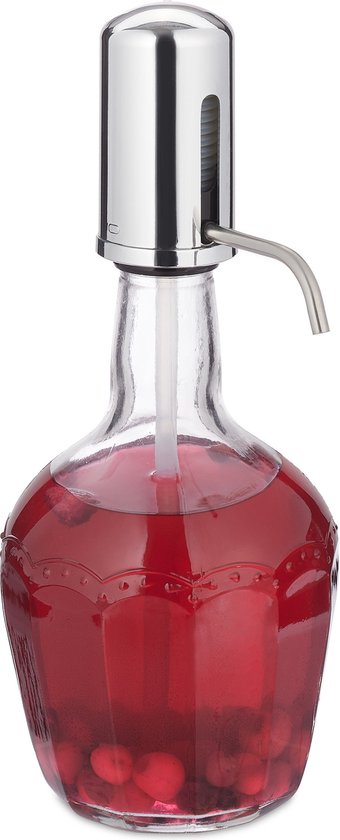 Glazen drank dispenser-limonadetap met kraantje 4 liter en fruit infuser - online kopen? | Korting tot 36