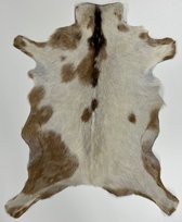 Geitenhuid 383 -  By Max - Bruin-wit - 80x65 - Echt leer