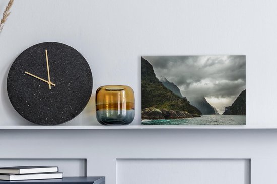 Toile Peinture Nouvelle-Zélande - Water - Berg - 30x20 cm - Décoration murale