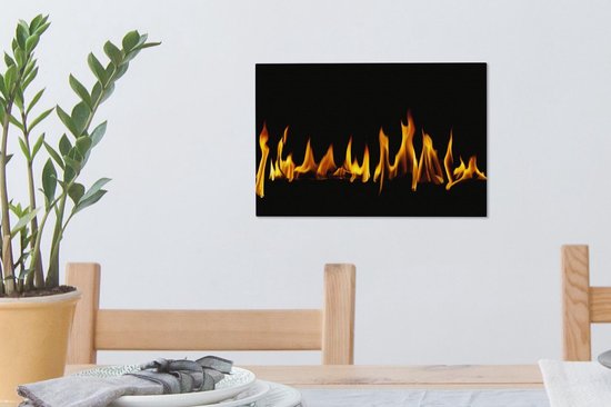 Image d'une petite flamme sur toile 30x20 cm - petit - Tirage photo sur toile (Décoration murale salon / chambre)