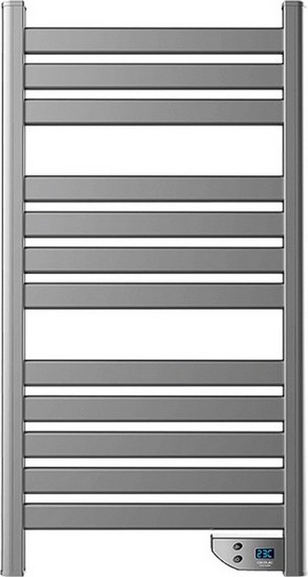 Greened House Electric Towel Rail Stainless Steel Polished Siena Series Wall Mounted 800 x 400 mm – Towel Rack Bathroom