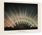 Aurora Borealis, Étienne Léopold Trouvelot - Foto op Dibond - 80 x 60 cm