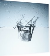 IJs in water - Foto op Dibond - 40 x 40 cm